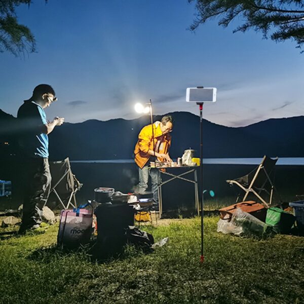 Lámpara plegable multifuncional para acampada, caza y pesca aleación de aluminio - Imagen 2