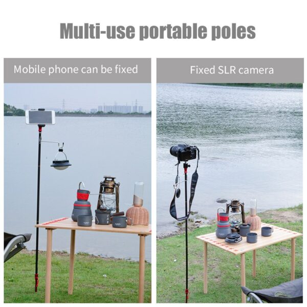 Lámpara plegable multifuncional para acampada, caza y pesca aleación de aluminio - Imagen 4