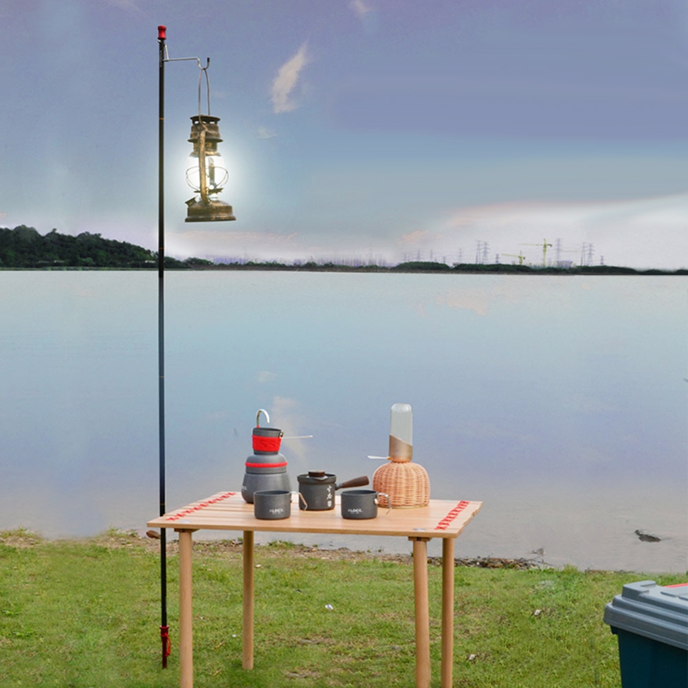 SUNDICK-Lámpara plegable multifuncional para acampada, caza y senderismo, poste de pesca portátil de aleación de aluminio, Fixi SUNDICK-Lámpara plegable multifuncional para acampada, caza y senderismo, poste de pesca portátil de aleación de aluminio, Fixi
