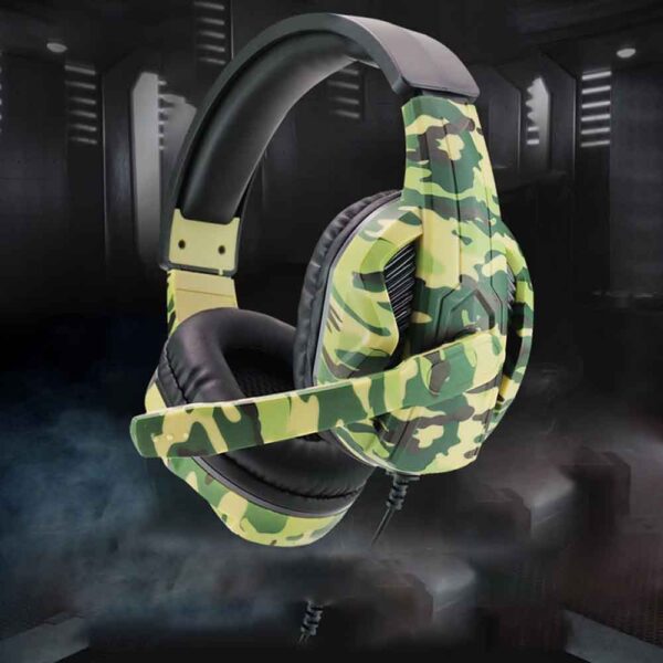 Auricular PS4 aplicable, camuflaje, 3,5mm, micrófono de Sonido envolvente estéreo para juegos, instrucciones y Accesorios de camuflaje