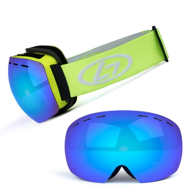 Gafas de esquí capa UV400 Anti-fog esquí grande máscara gafas de sol esquí unisex Snowboard