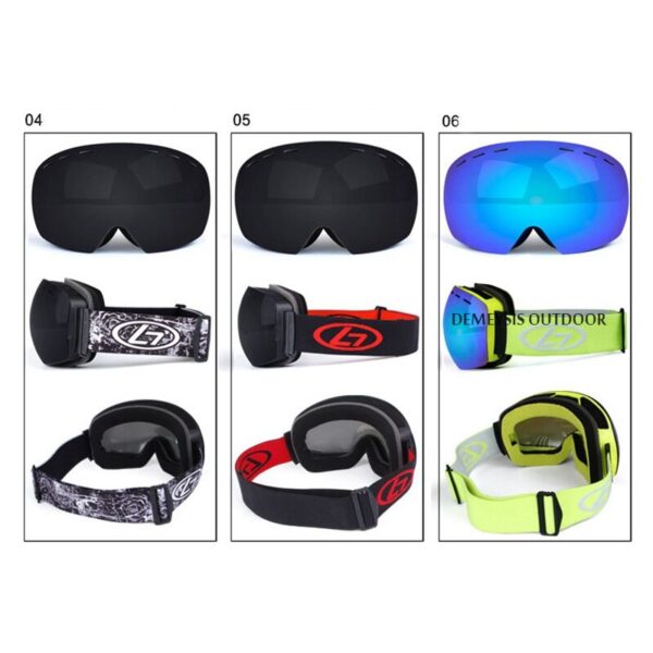 Gafas de esquí capa UV400 Anti-fog esquí grande máscara gafas de sol esquí unisex Snowboard - Imagen 5