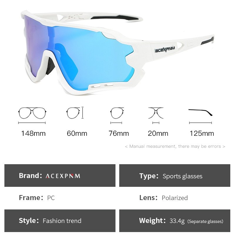 Gafas polarizadas para deportes al aire libre, gafas para ciclismo de montaña, 4 lentes, UV400, 2019