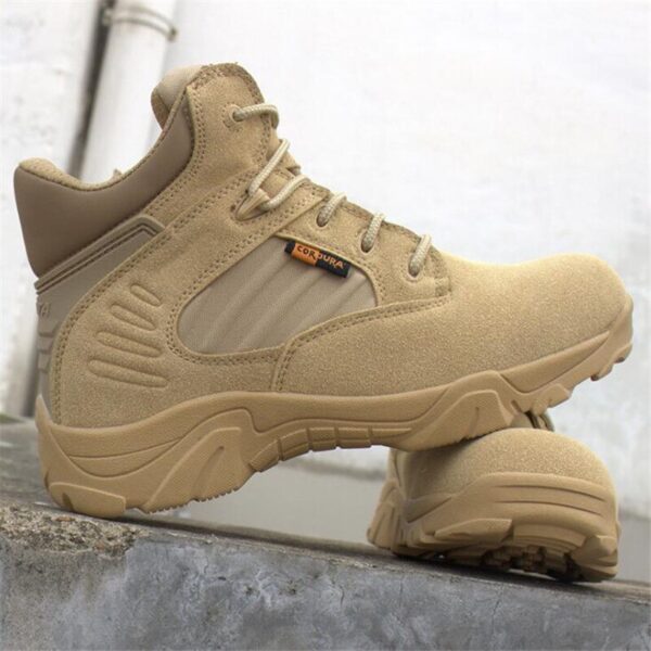 Botas militares de combate delta para hombre, botas tácticas para desierto de fuerza especial, de calidad para exteriores, para invierno/otoño - Imagen 4