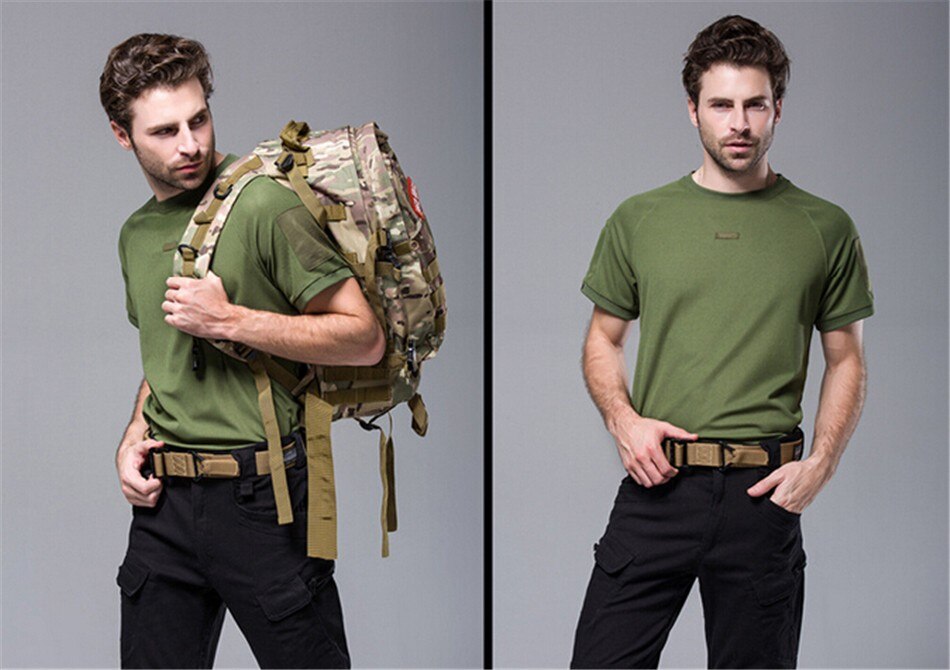 Outdoor Men Military T Shirts 2016 New Summer Army Quick Dry Sports Black Green Brown Shorts Tactical Tees Tops For Male