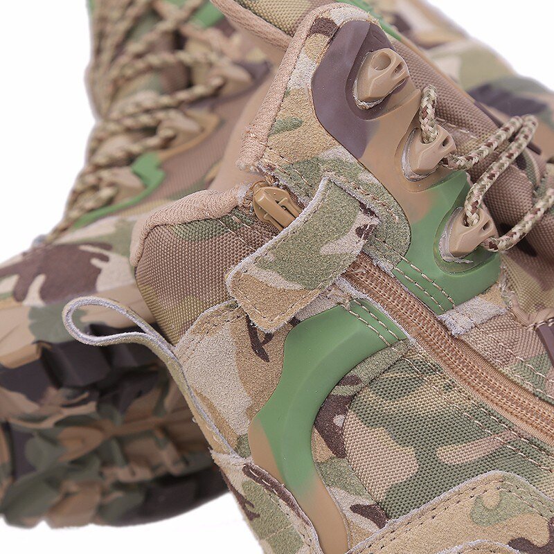 ESDY outdoor army tactical military desert boots Delta commandos boots camouflage hiking camping climbing trekking sports shoes