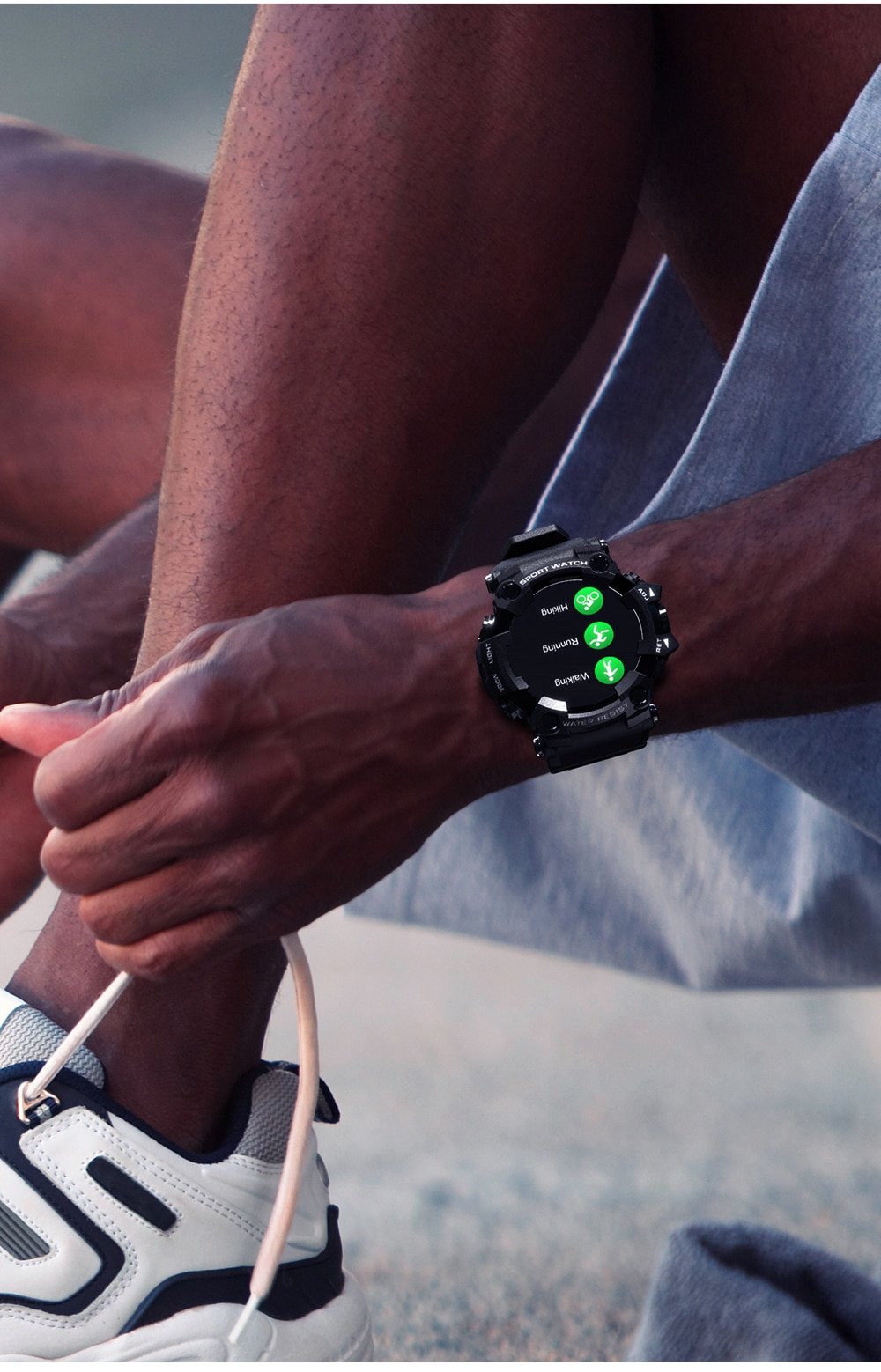 Reloj deportivo inteligente Monitor de ritmo cardíaco Smartwatch Android ios