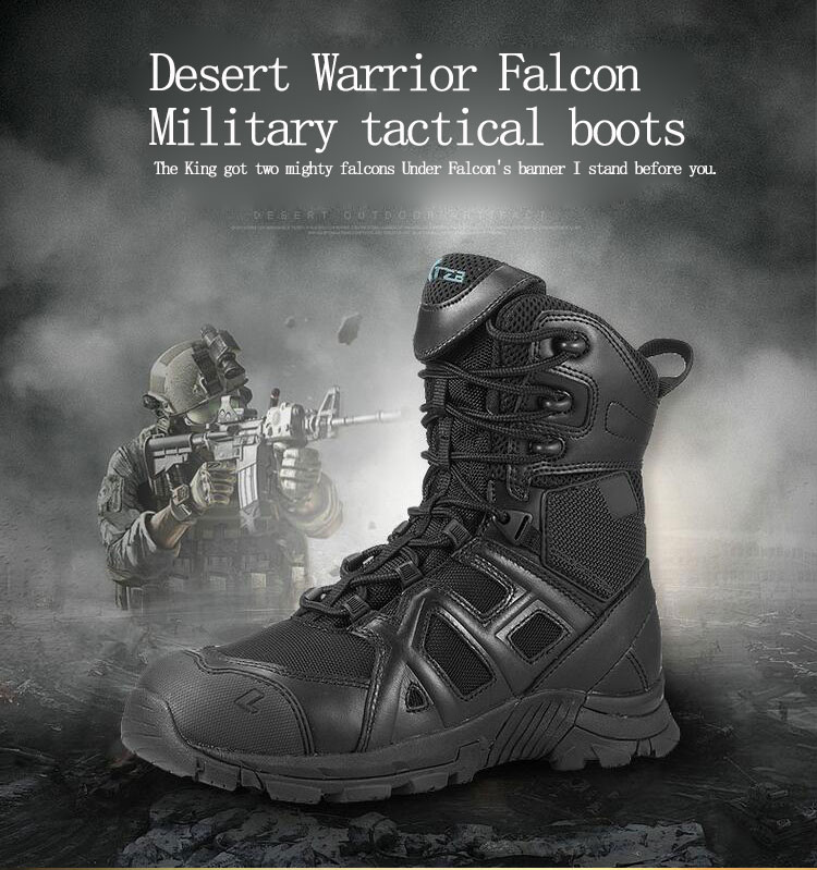 PAVEHAWK-Zapatillas deportivas para hombre Trekking al aire libre, zapatos de senderismo de cuero impermeables, calzado de escalada, botas militares tácticas del ejército