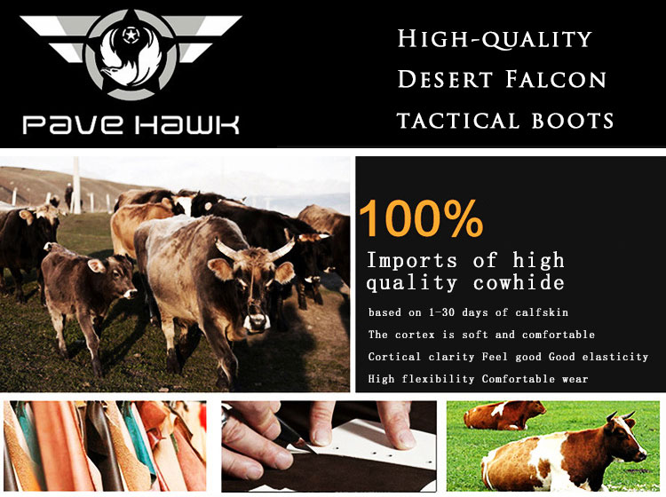 PAVEHAWK-Zapatillas deportivas para hombre Trekking al aire libre, zapatos de senderismo de cuero impermeables, calzado de escalada, botas militares tácticas del ejército