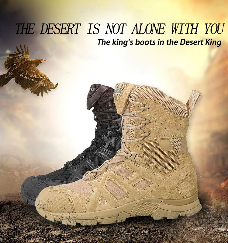PAVEHAWK-Zapatillas deportivas para hombre Trekking al aire libre, zapatos de senderismo de cuero impermeables, calzado de escalada, botas militares tácticas del ejército