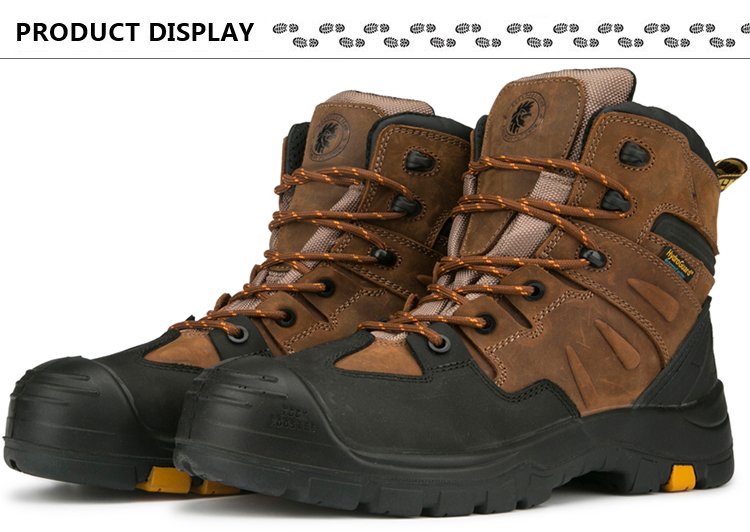 ROCKROOSTER-botas de trabajo de seguridad AK669 para hombre, botines de seguridad con punta compuesta, calzado de construcción de seguridad