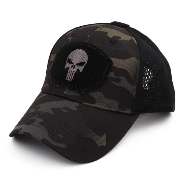 Gorra Jockey diseño camuflaje Punisher Airsoft - Imagen 2