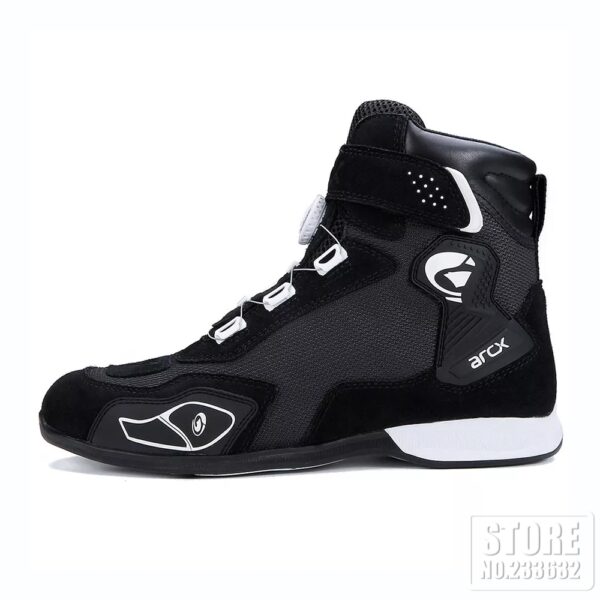 ARCX-Botas De Moto transpirables para hombre, zapatos De Moto, Chopper, Cruiser, Touring, botines, color negro - Imagen 3