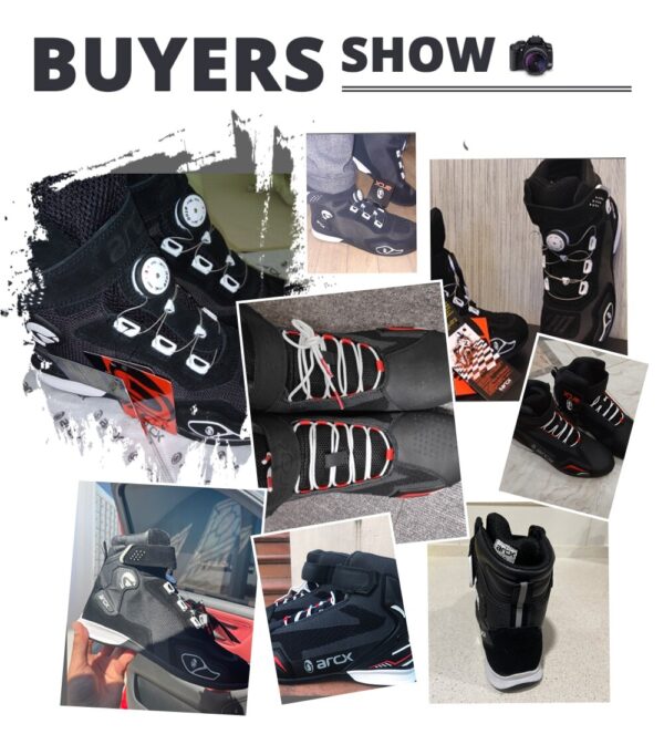 ARCX-Botas De Moto transpirables para hombre, zapatos De Moto, Chopper, Cruiser, Touring, botines, color negro - Imagen 2
