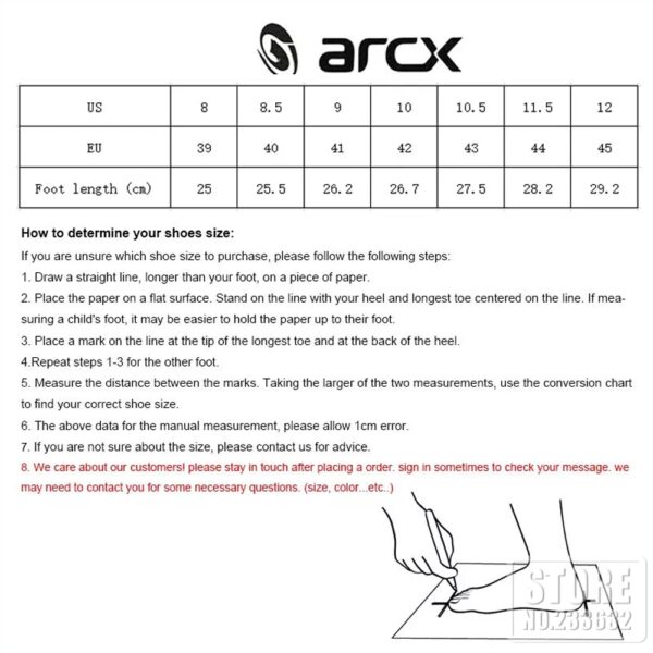 ARCX-Botas De Moto transpirables para hombre, zapatos De Moto, Chopper, Cruiser, Touring, botines, color negro - Imagen 6