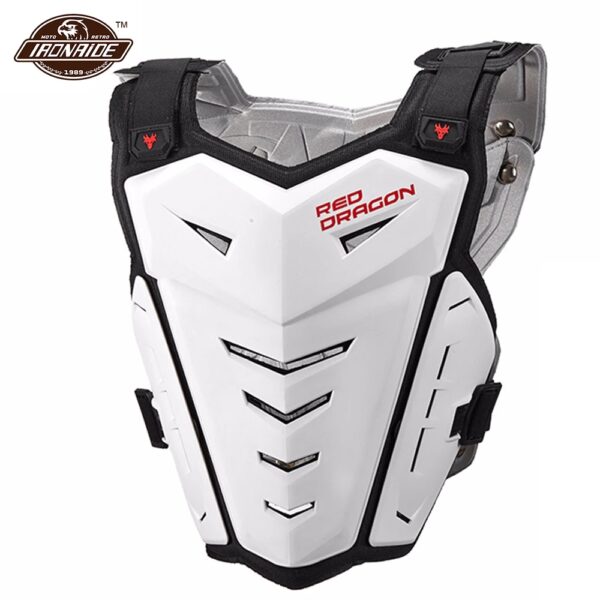 Chaleco de Moto de Motocross, de pecho y trasero, equipo de protección