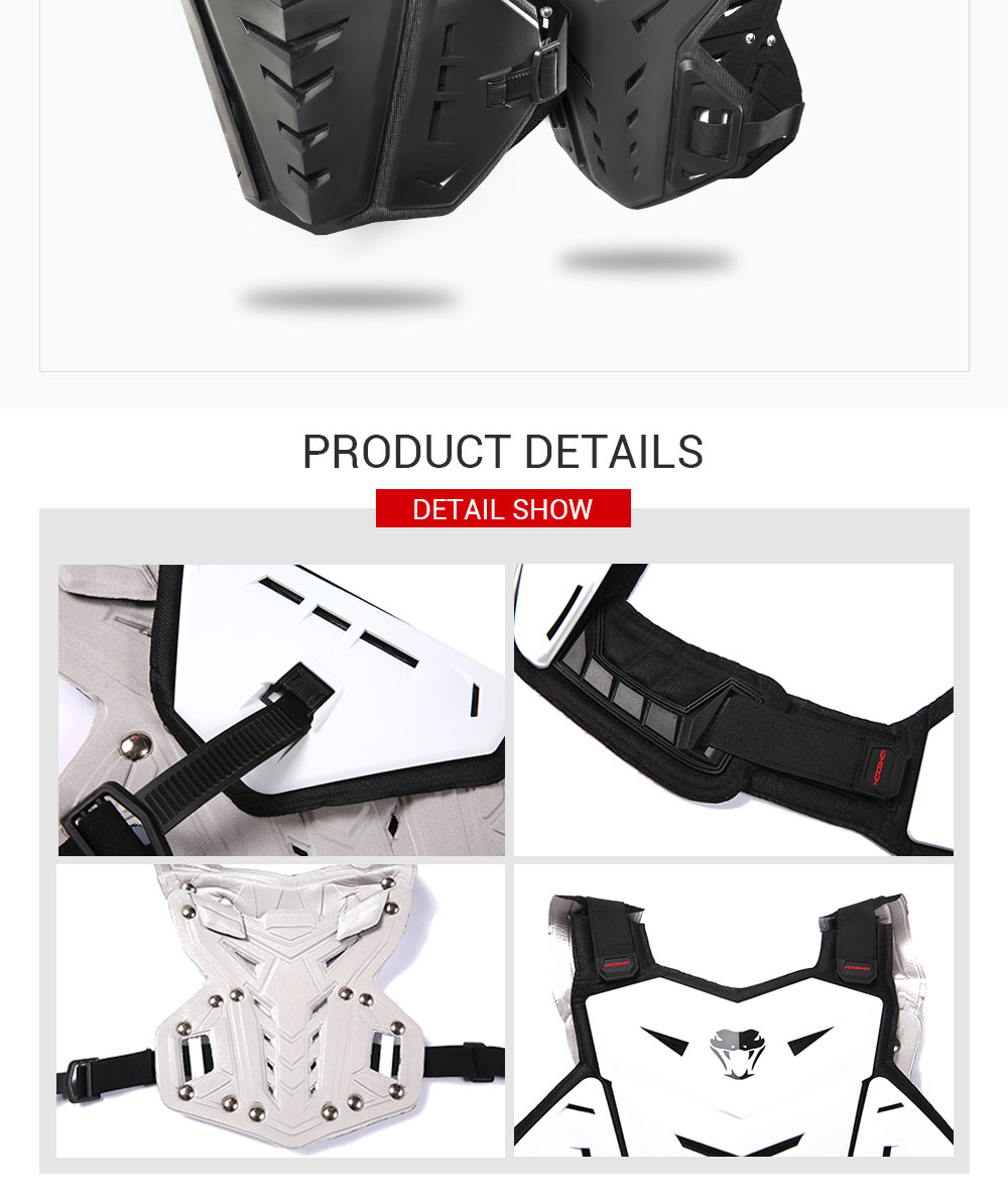HEROBIKER-armadura de carrocería de motocicleta, Chaleco de Moto de Motocross, Protector de pecho trasero, equipo de protección para bicicleta todoterreno