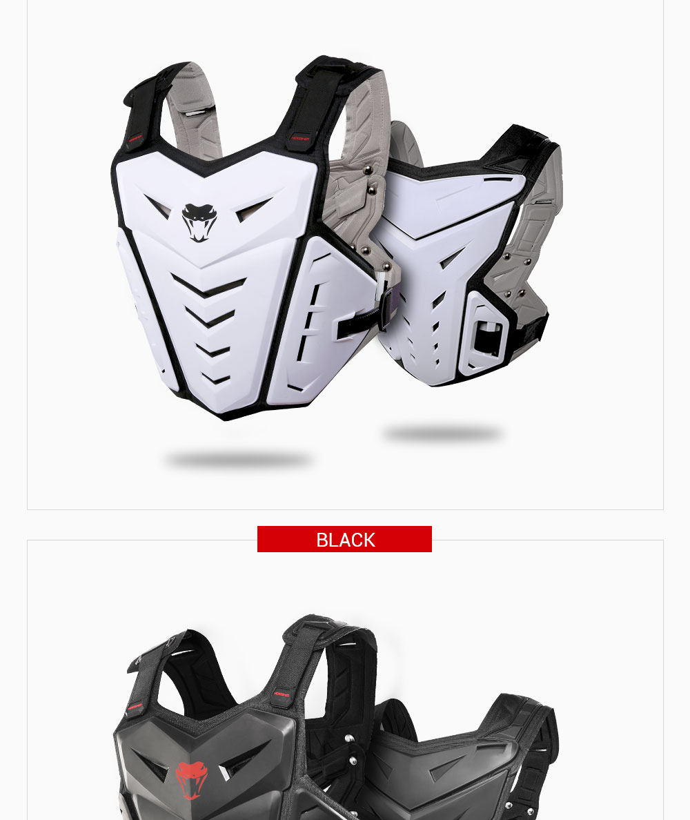 HEROBIKER-armadura de carrocería de motocicleta, Chaleco de Moto de Motocross, Protector de pecho trasero, equipo de protección para bicicleta todoterreno
