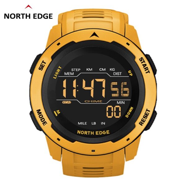 NORTH EDGE- Reloj Digital militar para hombre,  deportes, natación, resistente al agua hasta 50M - Imagen 2