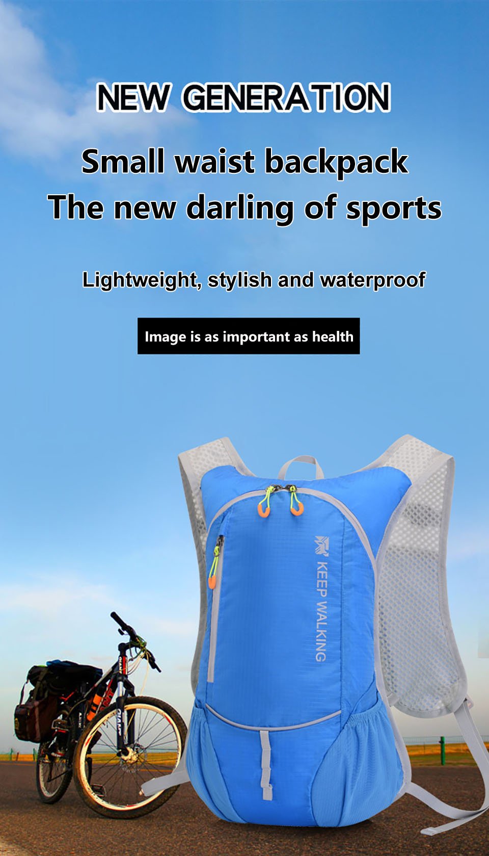 Mochila ultraligera informal para deportes al aire libre, bolsa de agua para acampar, correr, hidratación, senderismo y montar