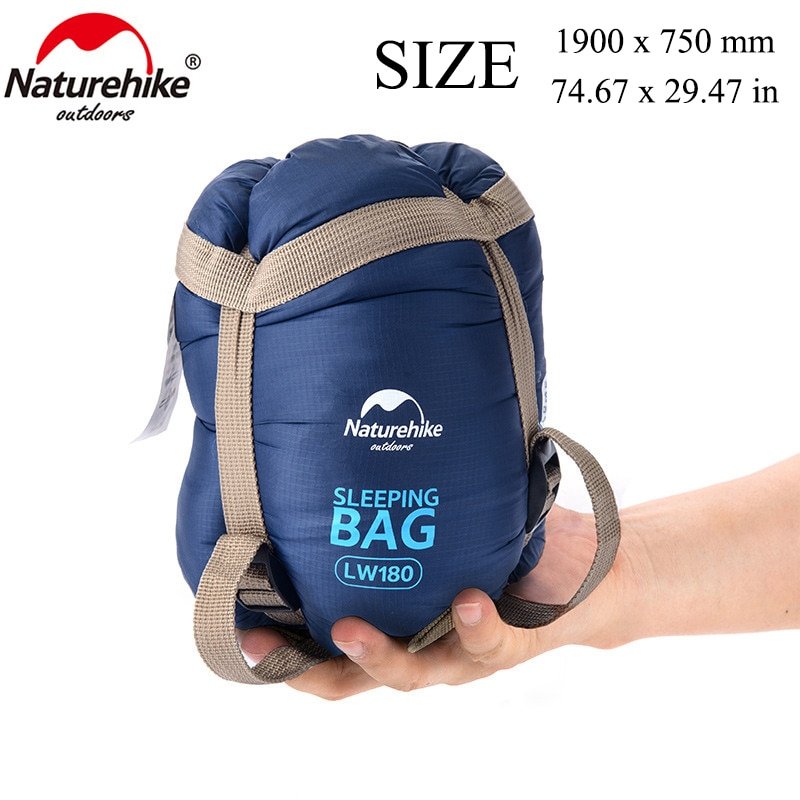 Naturehike- Mini saco de dormir ultraligero, 190x75cm fácil de llevar.