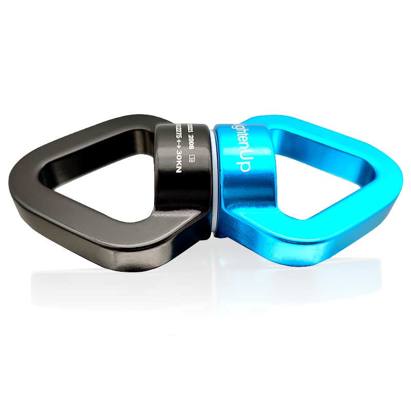 Conector de Rotor giratorio de oscilación de roca al aire libre, dispositivo rotacional más seguro, rueda Universal en forma de 8 para escalada, rescate de rappel en roca