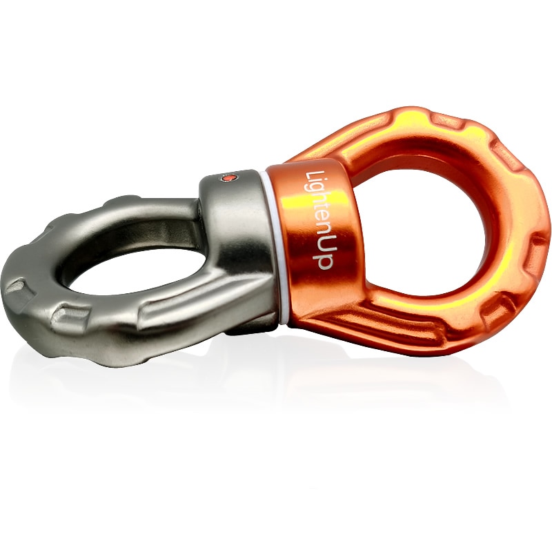 Conector de Rotor giratorio de oscilación de roca al aire libre, dispositivo rotacional más seguro, rueda Universal en forma de 8 para escalada, rescate de rappel en roca
