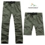 NUONEKO-Pantalones deportivos impermeables para hombre, pantalón de secado rápido Outdoor, senderismo, escalada y Trekking