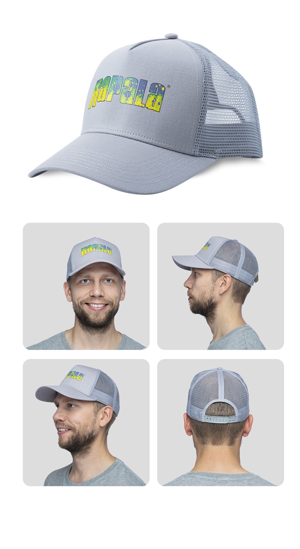 Sombrero de pesca RAPALA, gorra de pesca transpirable/deportiva al aire libre, gorra de béisbol y Golf ajustable, equipo de pesca, novedad de 2021