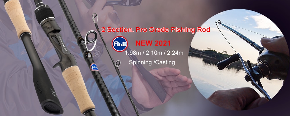Obei-caña de pescar Spinning HURRICANE 1,8/2,1/2,4/2,7 m, Fuji o TS Guide, Baitcasting de viaje para caña de pescar, M/ML/MH/H