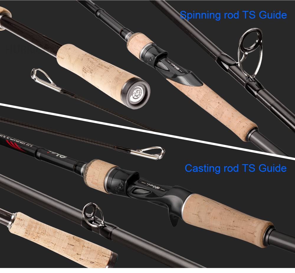 Obei-caña de pescar Spinning HURRICANE 1,8/2,1/2,4/2,7 m, Fuji o TS Guide, Baitcasting de viaje para caña de pescar, M/ML/MH/H Obei-caña de pescar Spinning HURRICANE 1,8/2,1/2,4/2,7 m, Fuji o TS Guide, Baitcasting de viaje para caña de pescar, M/ML/MH/H