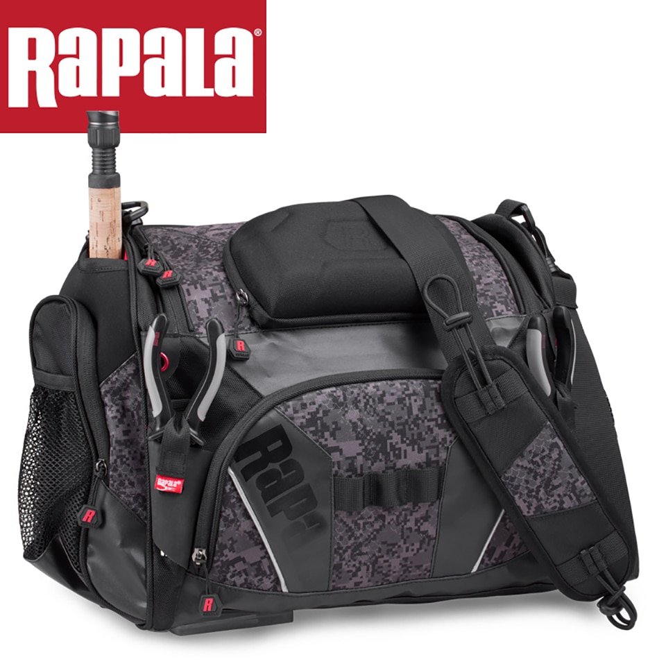 RAPALA-Bolsa de pesca de 20L, mochila de pesca con Cinturón desmontable, 36cm x 29cm x 18cm, bolsa de aparejos de pesca multifuncional para exteriores
