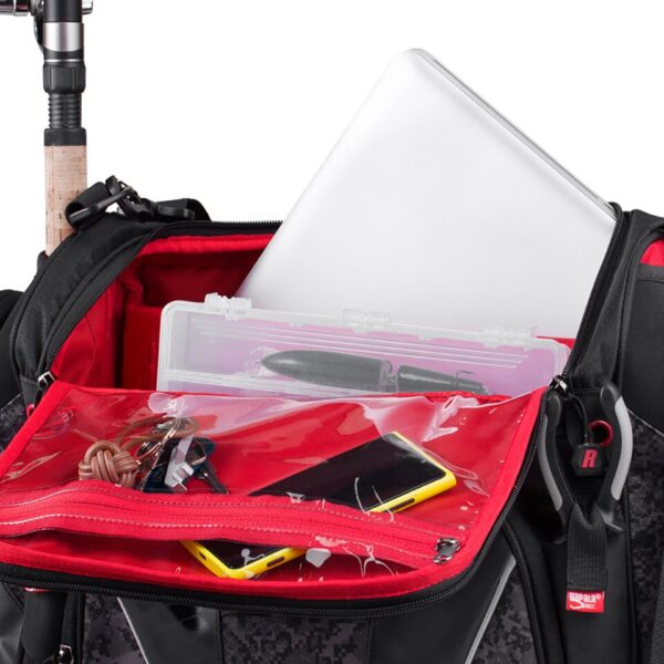 RAPALA-Bolsa de pesca de 20L, mochila de pesca con Cinturón desmontable, 36cm x 29cm x 18cm, bolsa de aparejos de pesca multifuncional para exteriores - Imagen 3