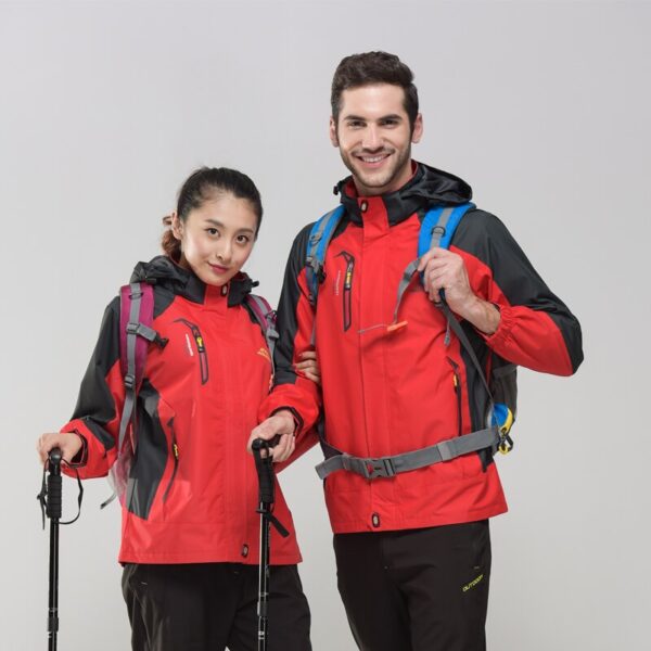 Chaqueta impermeable para hombre y mujer, deportes outdoor,  Trekking - Imagen 6