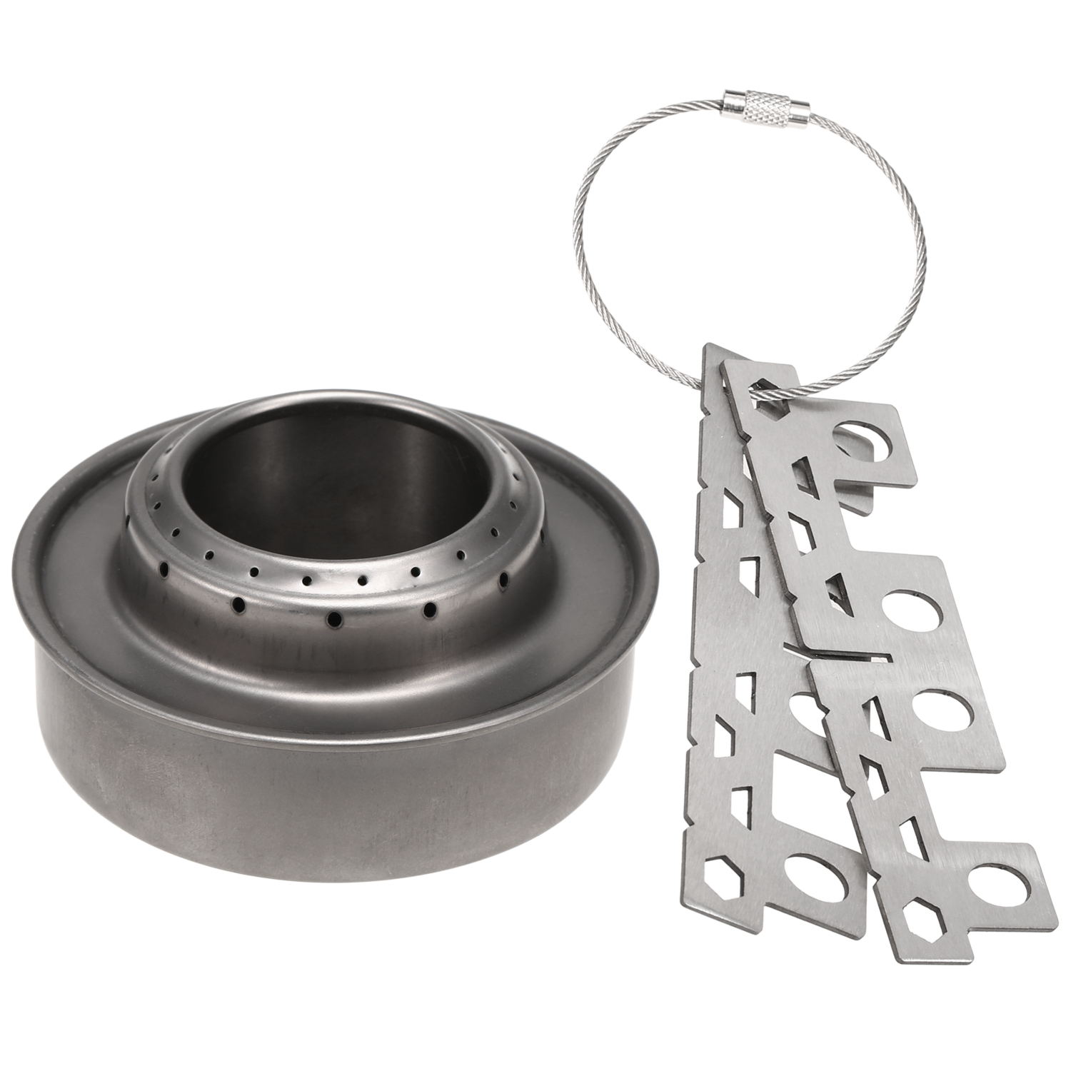 Lixada-estufa de Camping para exteriores, Mini estufa de Alcohol con soporte cruzado, soporte de estante