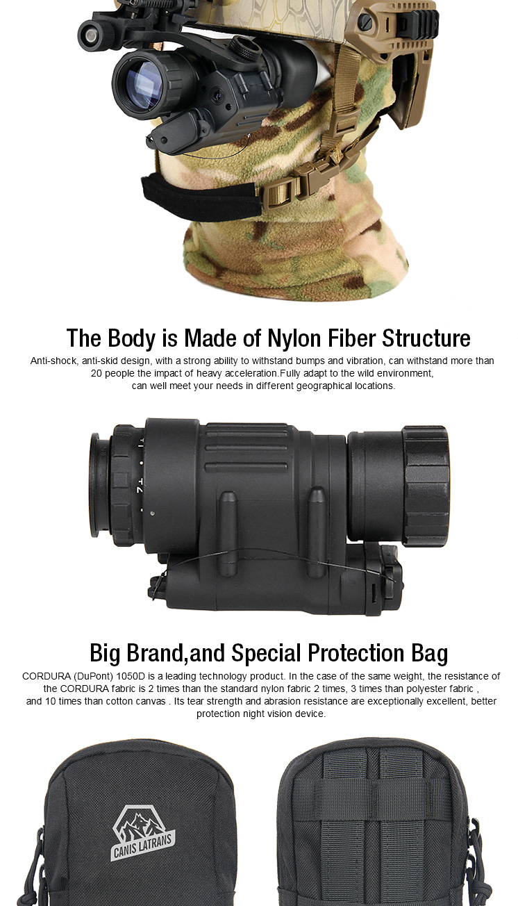 PVS-14 táctico de fábrica, mira de visión nocturna con adaptador de montaje de rhino para casco de caza, dragón táctico, E.T, 1 Juego PVS-14 táctico de fábrica, mira de visión nocturna con adaptador de montaje de rhino para casco de caza, dragón táctico, E.T, 1 Juego