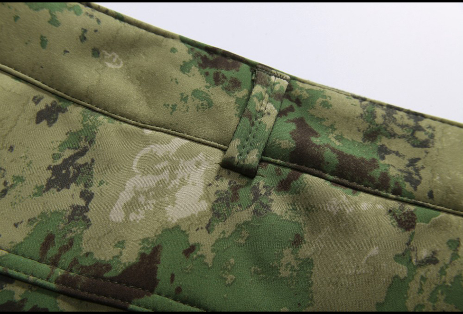 TAD-Pantalones impermeables de piel de tiburón para hombre, calzas de lana para exteriores, senderismo, escalada, Camuflaje CS, caza, ejército militar