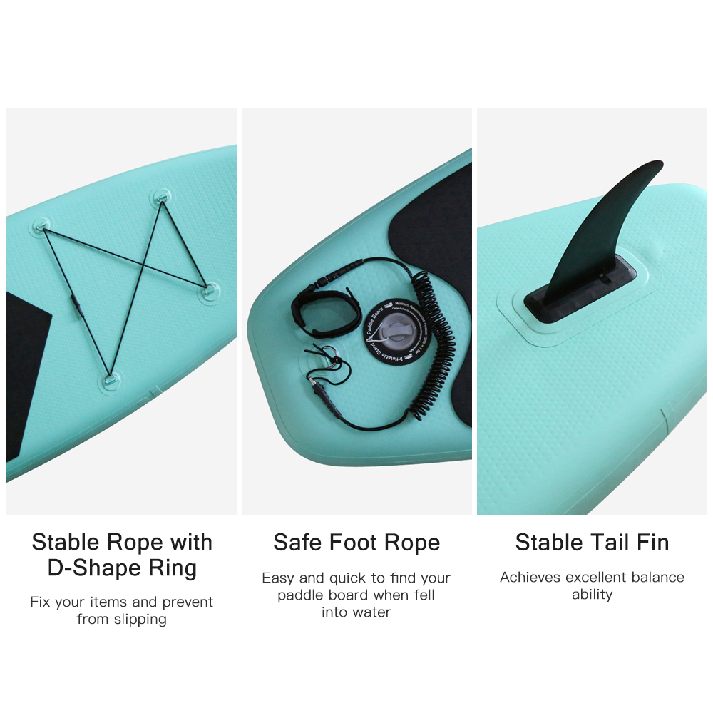 Tabla paddle surf hinchable Tabla de Surf ultraligera, Kit de reparación de bomba de aire, correa de pie