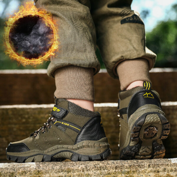 Zapatos deportivos de senderismo para niños, zapatillas de Trekking antideslizantes - Imagen 5