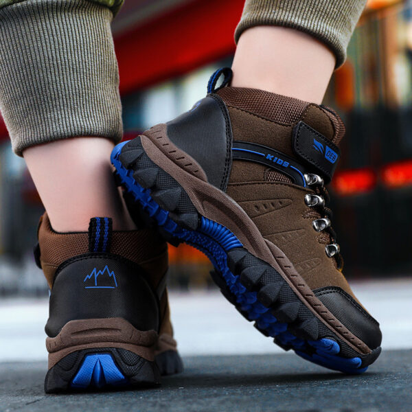 Zapatos deportivos de senderismo para niños, zapatillas de Trekking antideslizantes - Imagen 4