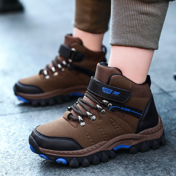 Zapatos deportivos de senderismo para niños, zapatillas de Trekking antideslizantes - Imagen 3