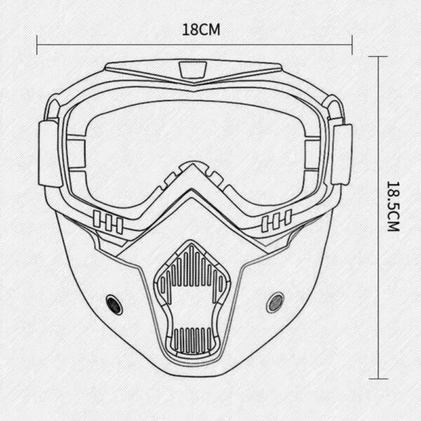 Gafas tácticas de cara completa, Paintball Deportes extremos - Imagen 6