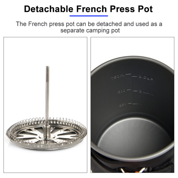 Cocinilla Camping -Sistema de cocina para acampar con regulador, estufa de Gas Oudoor, quemador - Imagen 3