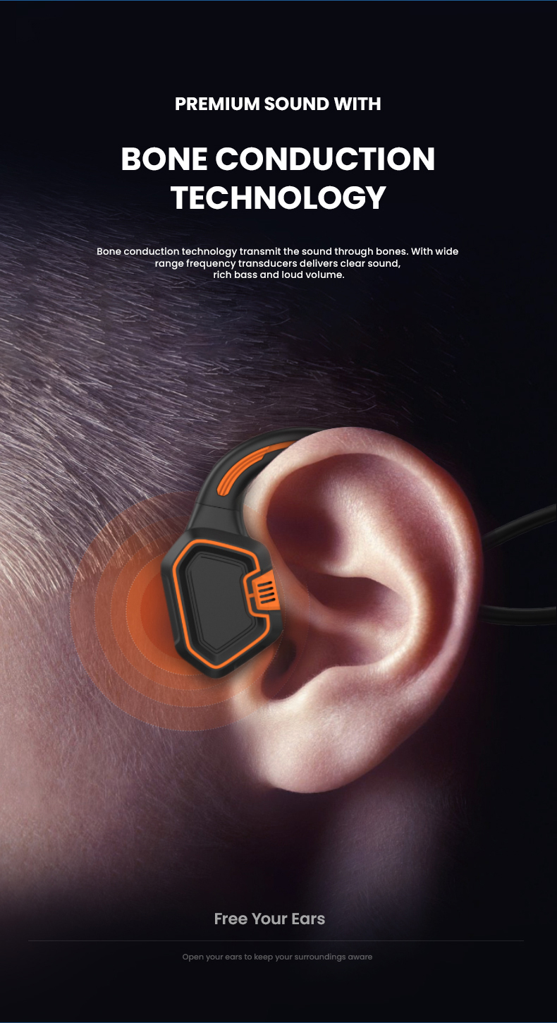 Auriculares de conducción ósea para Xiaomi y Huawei, cascos inalámbricos impermeables IPX8, deportivos, para correr al aire libre, Bluetooth 5,1 Auriculares de conducción ósea para Xiaomi y Huawei, cascos inalámbricos impermeables IPX8, deportivos, para correr al aire libre, Bluetooth 5,1