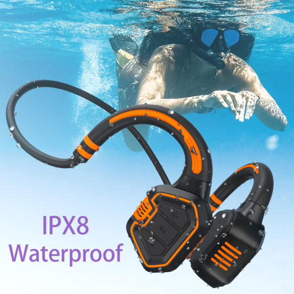 Auriculares de conducción  inalámbricos impermeables IPX8, deportivos, Bluetooth 5,1 - Imagen 2
