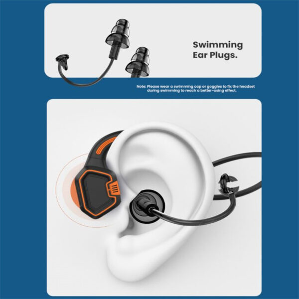 Auriculares de conducción  inalámbricos impermeables IPX8, deportivos, Bluetooth 5,1 - Imagen 5