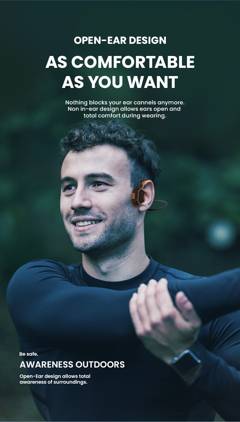 Auriculares de conducción ósea para Xiaomi y Huawei, cascos inalámbricos impermeables IPX8, deportivos, para correr al aire libre, Bluetooth 5,1 Auriculares de conducción ósea para Xiaomi y Huawei, cascos inalámbricos impermeables IPX8, deportivos, para correr al aire libre, Bluetooth 5,1