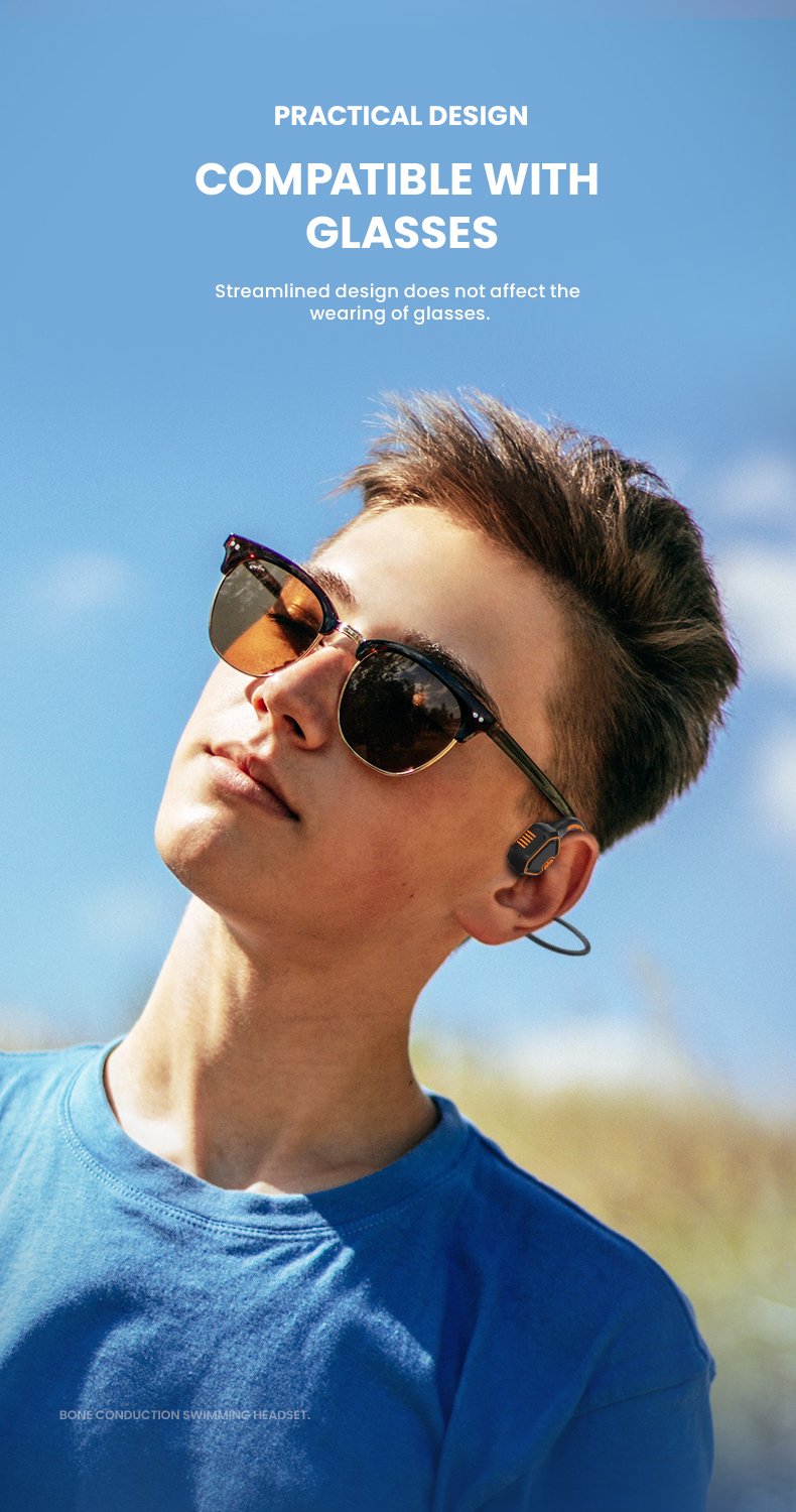 Auriculares de conducción ósea para Xiaomi y Huawei, cascos inalámbricos impermeables IPX8, deportivos, para correr al aire libre, Bluetooth 5,1 Auriculares de conducción ósea para Xiaomi y Huawei, cascos inalámbricos impermeables IPX8, deportivos, para correr al aire libre, Bluetooth 5,1