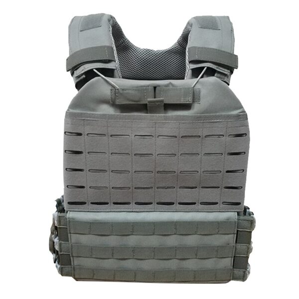 Chaleco táctico militar con porta  de placa pesada con sistema Molle, chaleco pesado para entrenamiento - Imagen 5