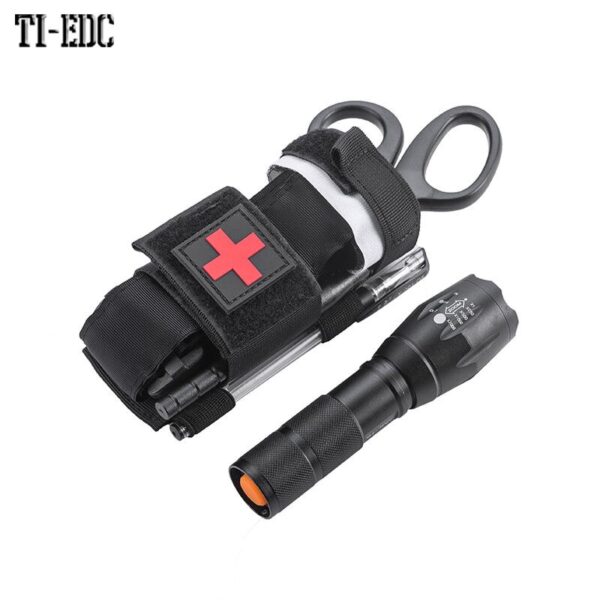 Torniquete táctico, bolsa MOLLE, kit de primeros auxilios - Imagen 2